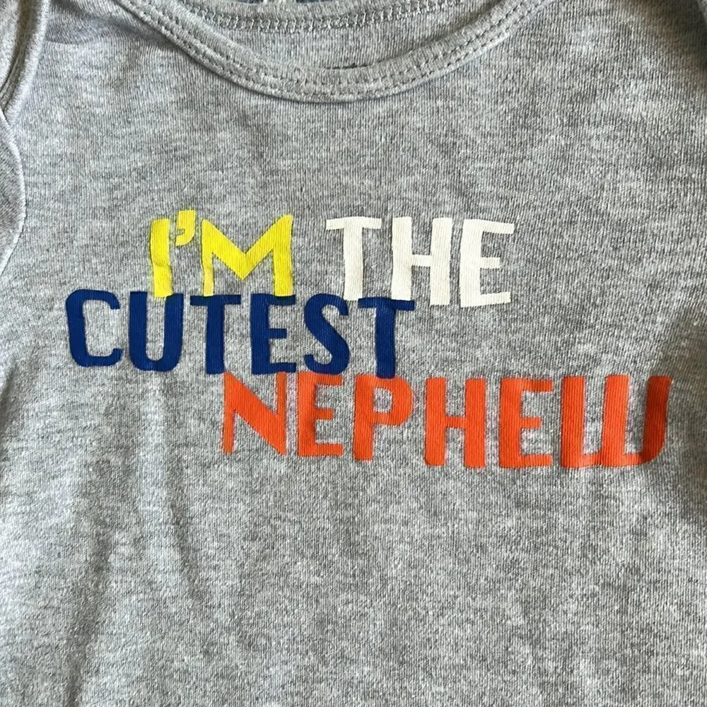 Carter’s Baby Boy 18mo Onesie I’m the Cutest Nephew